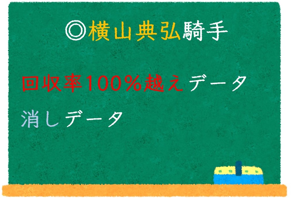 横山典弘騎手の回収率100％超えデータ集